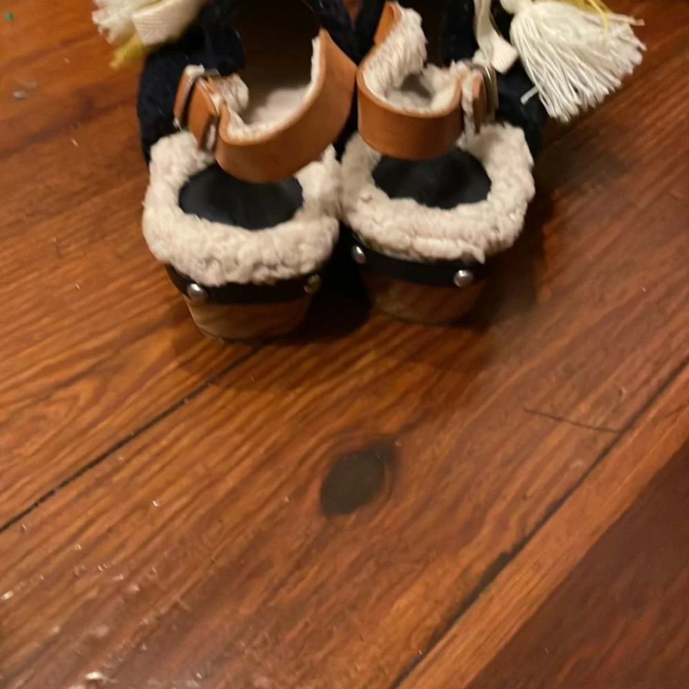 Fur(shearling) clogs - Picture 3 of 4